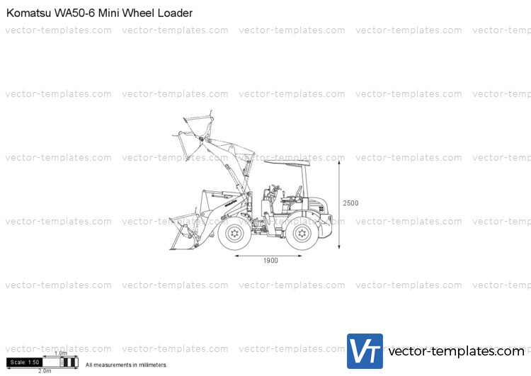 Komatsu WA50-6 Mini Wheel Loader