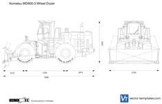 Komatsu WD600-3 Wheel Dozer