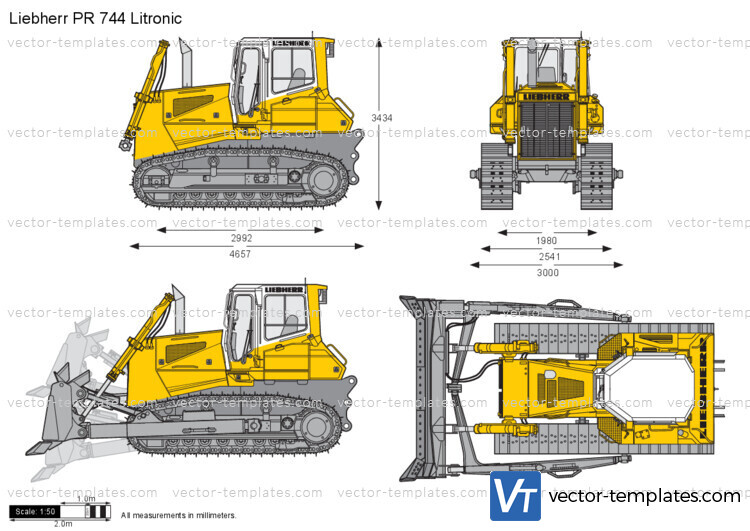 Liebherr PR 744 Litronic Crawler Tractor