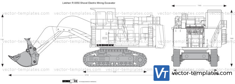 Liebherr R 9350 Shovel Electric Mining Excavator