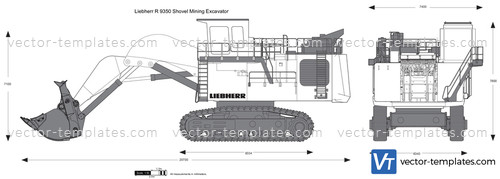 Liebherr R 9350 Shovel Mining Excavator