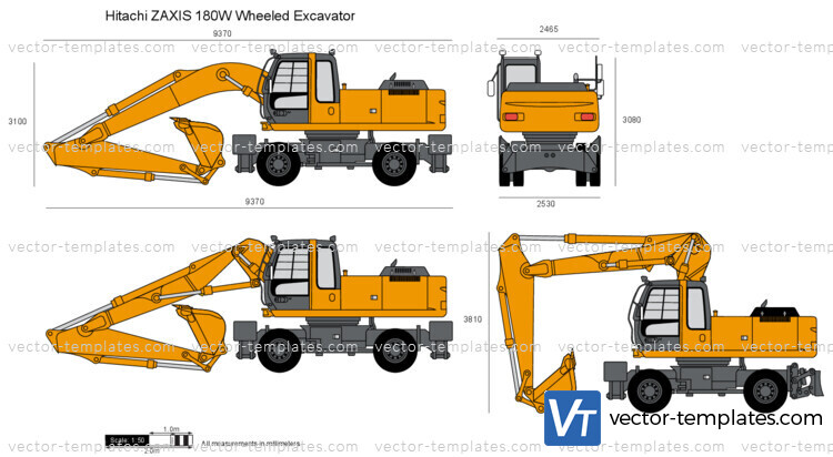 Hitachi ZAXIS 180W Wheeled Excavator