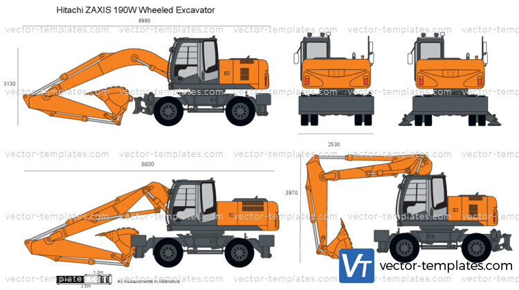 Hitachi ZAXIS 190W Wheeled Excavator