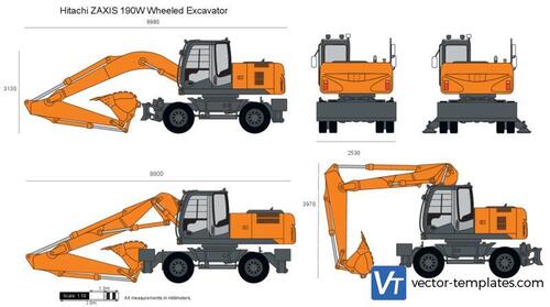 Hitachi ZAXIS 190W Wheeled Excavator