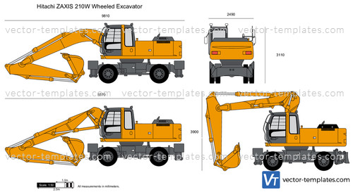 Hitachi ZAXIS 210W Wheeled Excavator