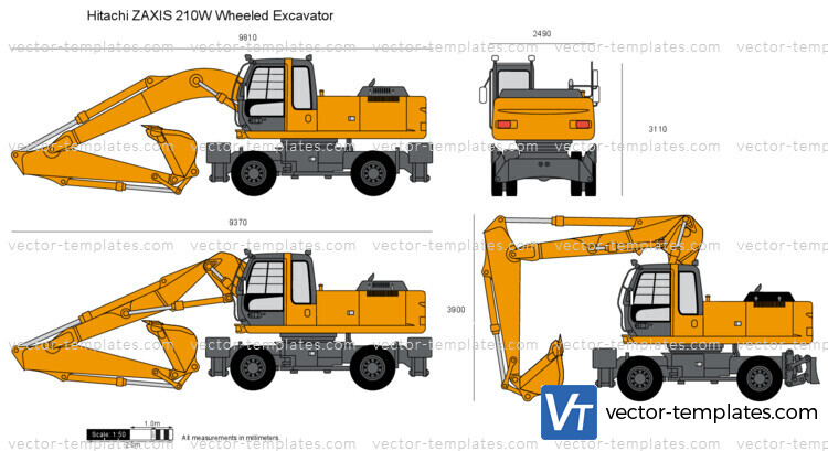 Hitachi ZAXIS 210W Wheeled Excavator