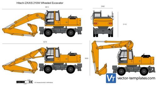 Hitachi ZAXIS 210W Wheeled Excavator