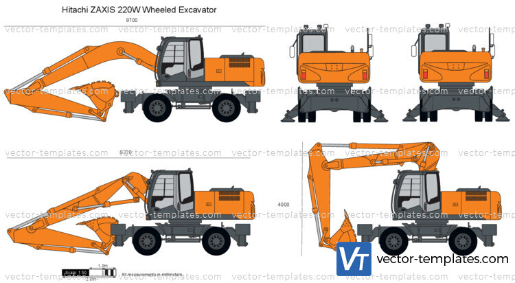 Hitachi ZAXIS 220W Wheeled Excavator