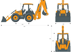 JCB 4CX 17ft Backhoe Loader