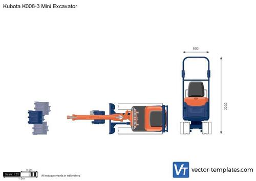 Kubota K008-3 Mini Excavator
