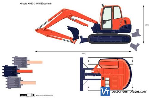 Kubota K080-3 Mini Excavator