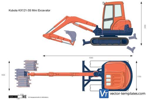 Kubota KX121-3S Mini Excavator