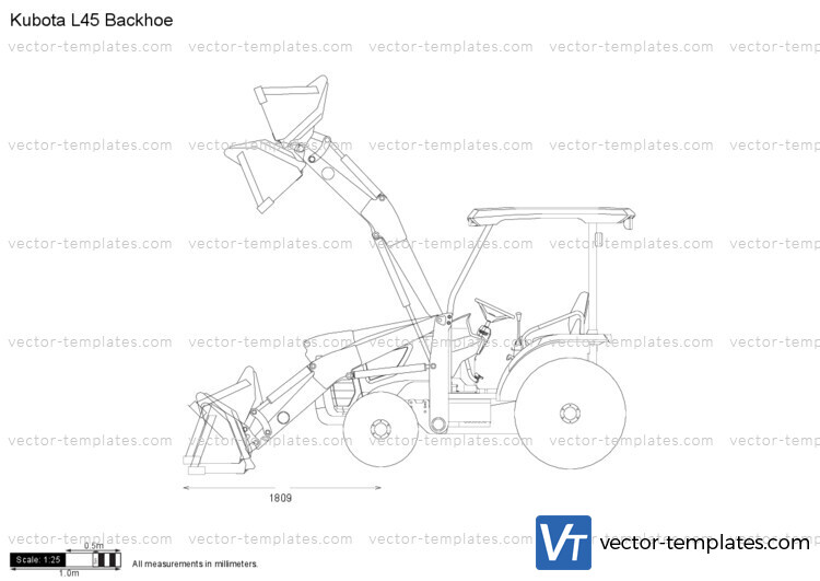 Kubota L45 Backhoe