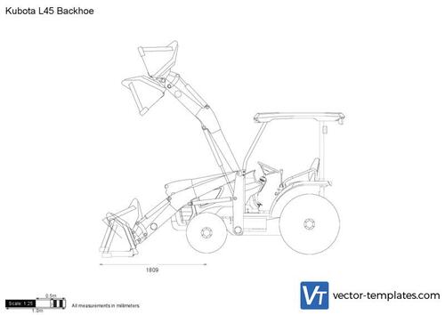 Kubota L45 Backhoe