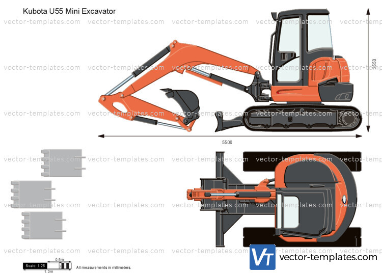 Kubota U55 Mini Excavator