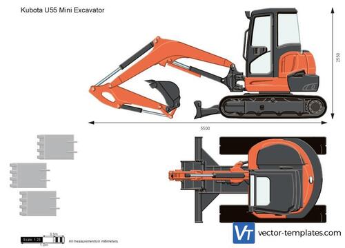 Kubota U55 Mini Excavator