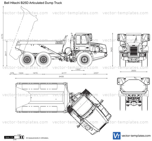 Bell Hitachi B25D Articulated Dump Truck