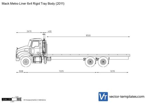 Mack Metro-Liner 6x4 Rigid Tray Body