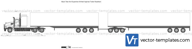 Mack Titan 6x4 Superliner 64-feet Highrise Trailer Roadtrain