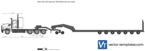 Mack Titan 8x6 Superliner 46-feet Mid-rise Low Loader