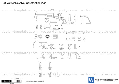 Colt Walker Revolver Construction Plan