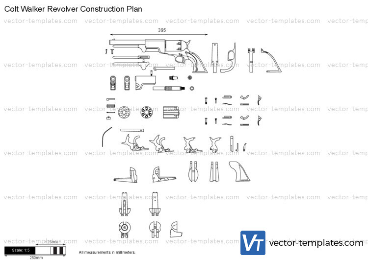 Colt Walker Revolver Construction Plan