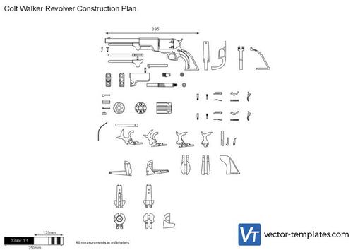 Colt Walker Revolver Construction Plan