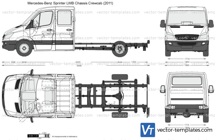 Mercedes-Benz Sprinter LWB Chassis Crewcab