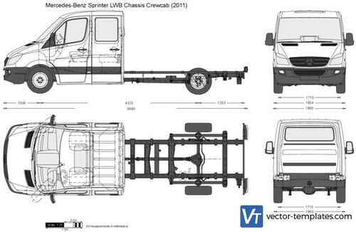 Mercedes-Benz Sprinter LWB Chassis Crewcab