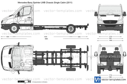 Mercedes-Benz Sprinter LWB Chassis Single Cabin