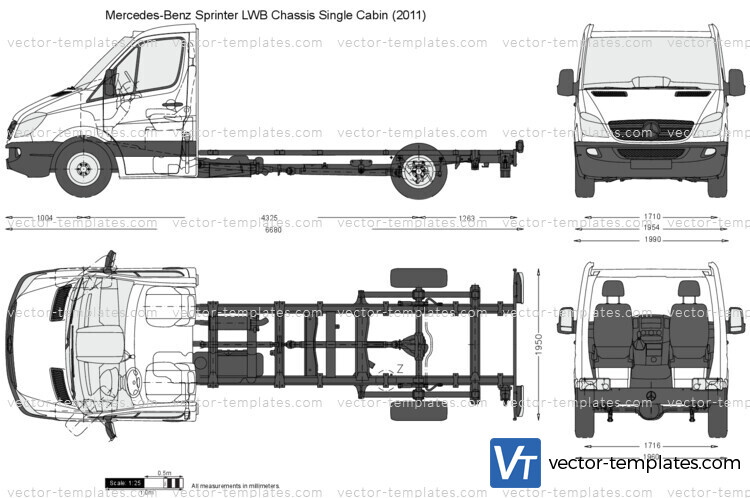 Mercedes-Benz Sprinter LWB Chassis Single Cabin