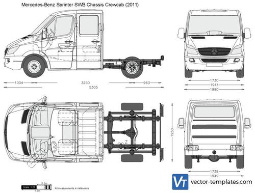 Mercedes-Benz Sprinter SWB Chassis Crewcab