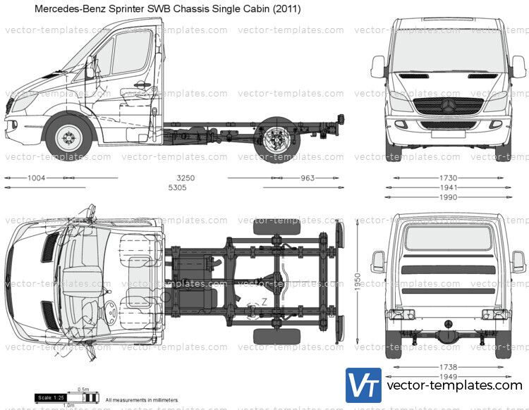 Mercedes-Benz Sprinter SWB Chassis Single Cabin