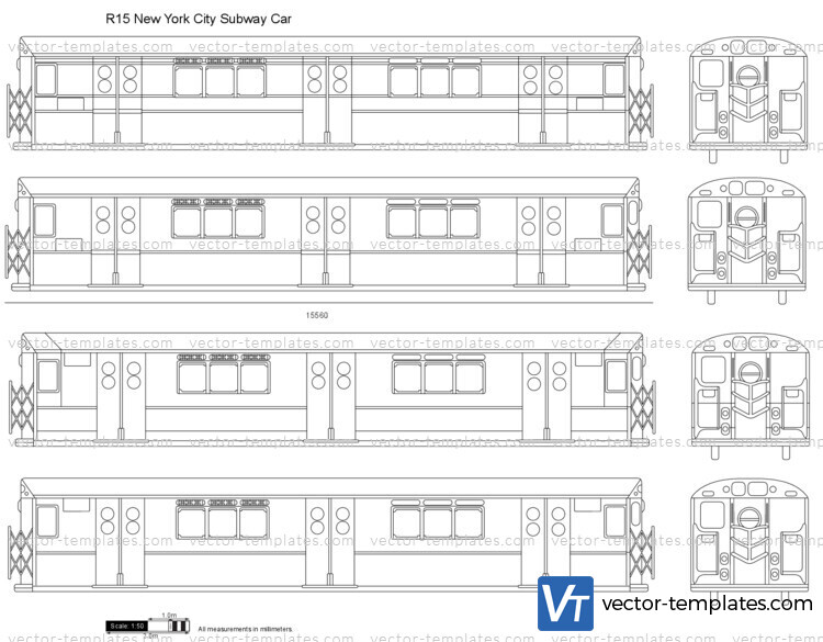 R15 New York City Subway Car