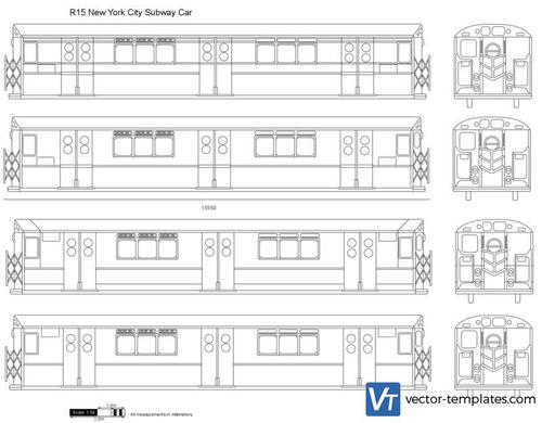 R15 New York City Subway Car