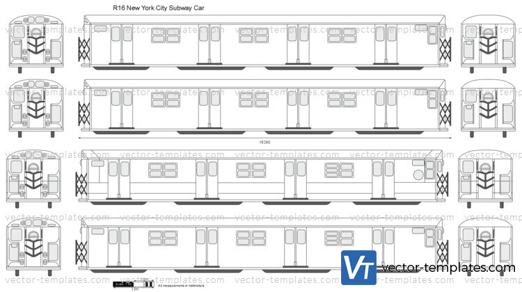 R16 New York City Subway Car