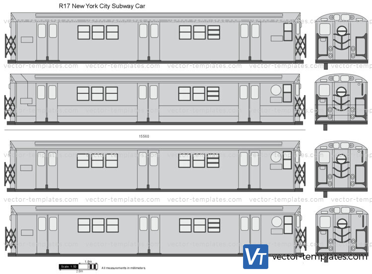 R17 New York City Subway Car