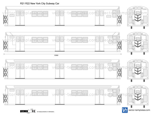 R21 R22 New York City Subway Car