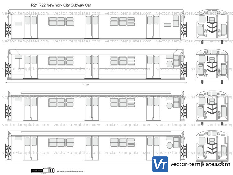 R21 R22 New York City Subway Car