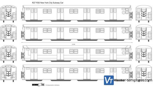 R27 R30 New York City Subway Car