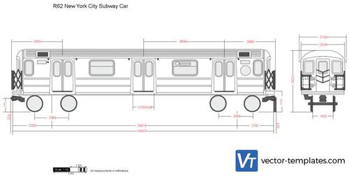 R62 New York City Subway Car