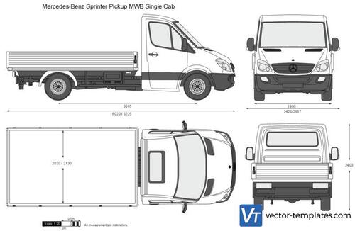 Mercedes-Benz Sprinter Pickup MWB Single Cab