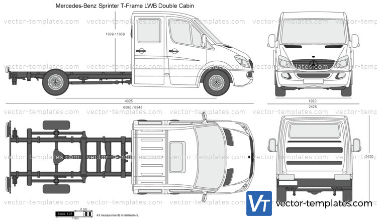 Mercedes-Benz Sprinter T-Frame LWB Double Cabin