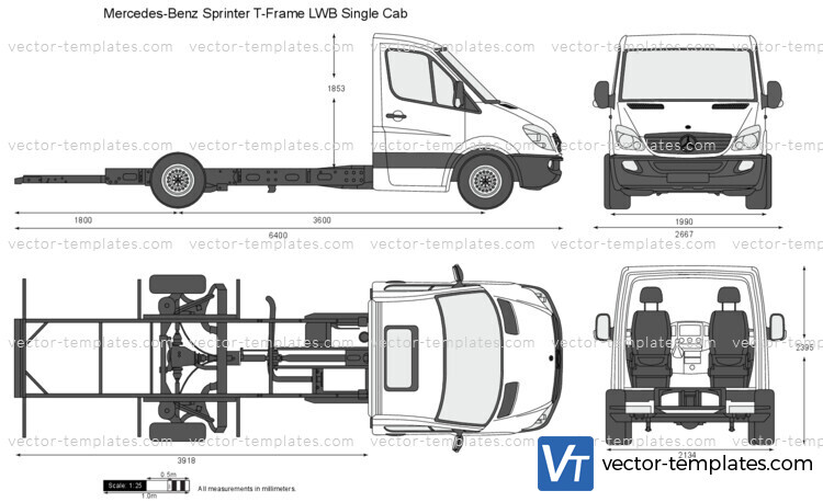 Mercedes-Benz Sprinter T-Frame LWB Single Cab