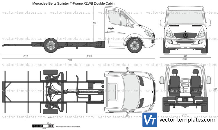 Mercedes-Benz Sprinter T-Frame XLWB Double Cabin