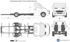 Mercedes-Benz Sprinter T-Frame XLWB Double Cabin