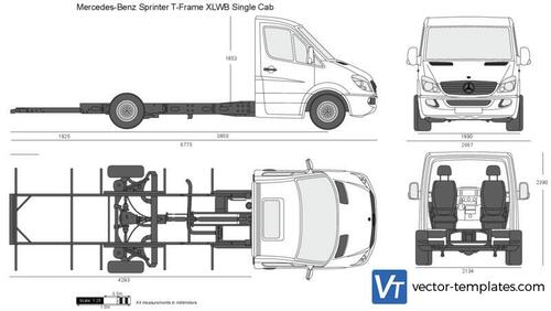 Mercedes-Benz Sprinter T-Frame XLWB Single Cab