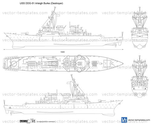 USS DDG-51 Arleigh Burke (Destroyer)