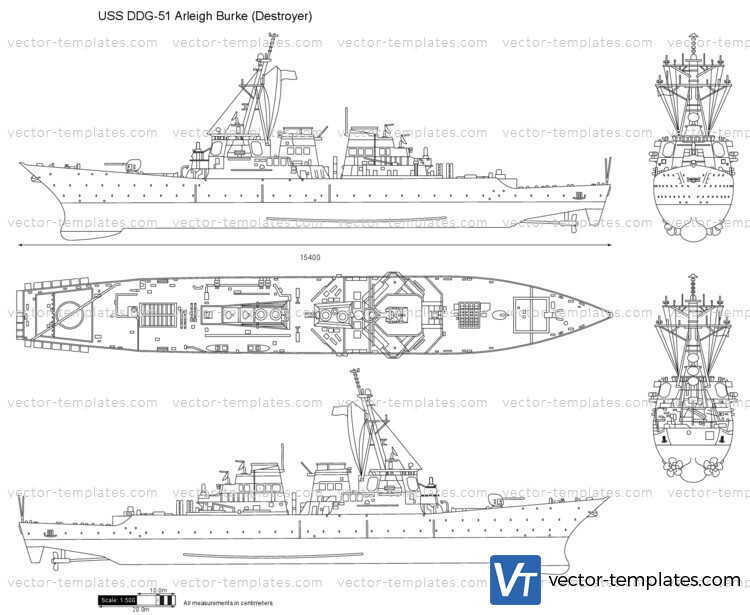 USS DDG-51 Arleigh Burke (Destroyer)