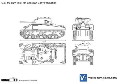 U.S. Medium Tank M4 Sherman Early Production